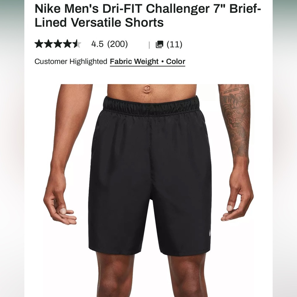 Nike Men's Dri-FIT Challenger Shorts 7”
Selling as a pair! - Picture 1 of 6